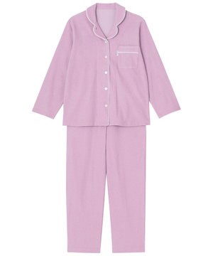  【パジャマ】　長袖　長ズボン　綿混　パイル素材　睡眠科学／ワコール　YDX532