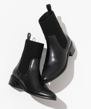 ニットコンビブーツ