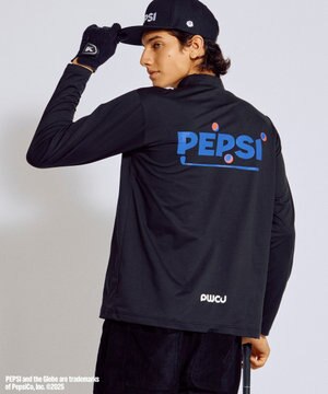  〈Pepsiコラボ〉【UNISEX】Pepsi GOLF Graphic モックネック ロングT