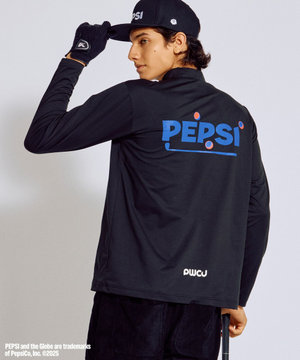〈Pepsiコラボ〉【UNISEX】Pepsi GOLF Graphic モックネック ロングT