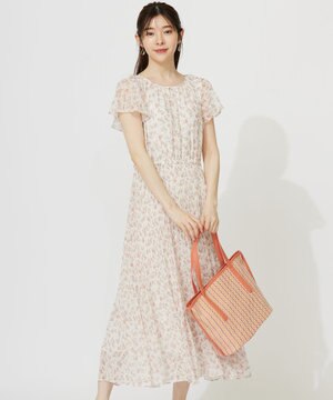 【洗える】ニュアンスピーチ ワンピース