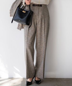  【先行予約】リネンライクブッチャー ワイドパンツ