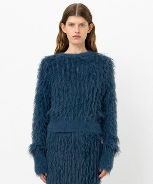  【ReNAVE・洗える】メルティーシャギーニット プルオーバー