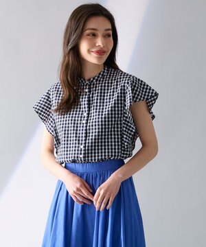  【UVカット/吸水速乾/抗菌防臭】エニィファンクション 袖フレアブラウス