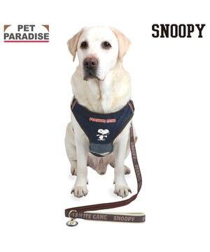  スヌーピー ハーネス＆リード 《ワッペン柄》 ＳＭ 中型犬