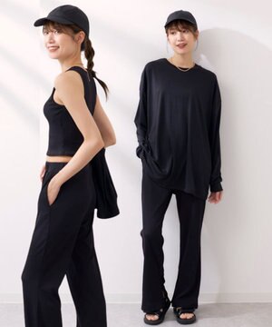 【Ocean Pacific】ラッシュガードロングボトム付き タンクトップデザイン水着4点セット