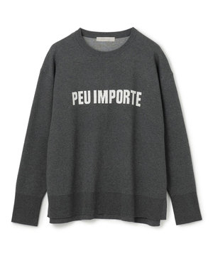 スポンジニット ロゴジャガード