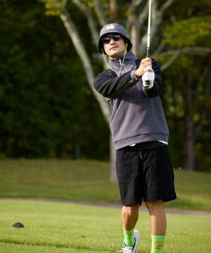  今が旬トップス！【ドライな肌触り / UV遮蔽率98.9% UVカット / ストレッチ】【MEN】ワッフルハーフジップトップス  ゴルフ