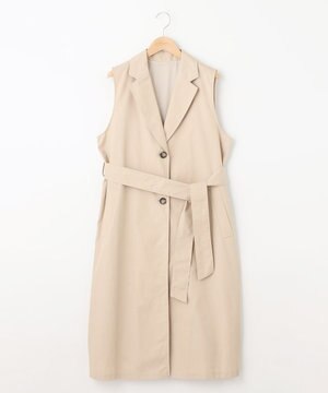  【洗える】トレンチ ロングジレ