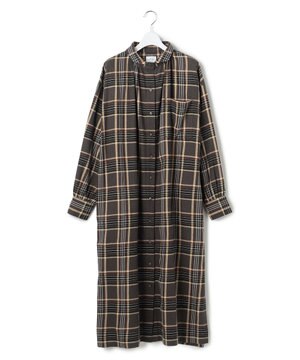  【WOMEN】チェック シャツワンピース