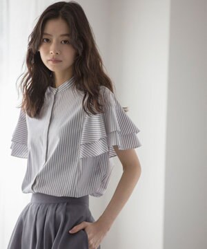 コットンレーヨンシャーティング ブラウス