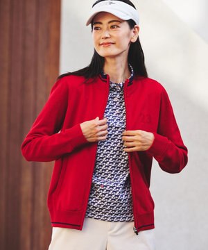  【WOMEN】【ウォッシャブル】フルジップニットブルゾン