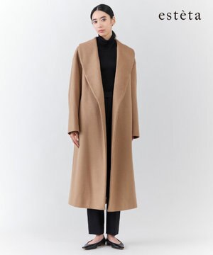  【エステータ】ピュアカシミヤコート