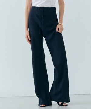  【洗える】FLEUR / ドレープ イージーワイドパンツ