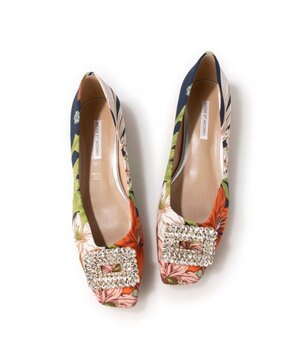  <MODE ET JACOMO>ビジューモチーフフラットパンプス