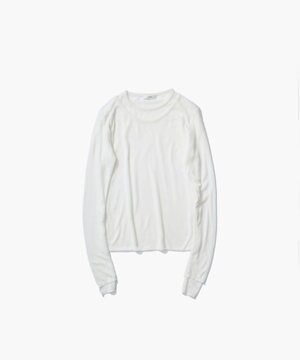  TENCEL SILK CIRCULER RIB | クルー＆クルーレイヤード