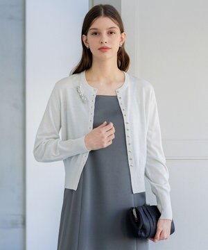  【APPLAUDIR】コンパクト ラメカーディガン