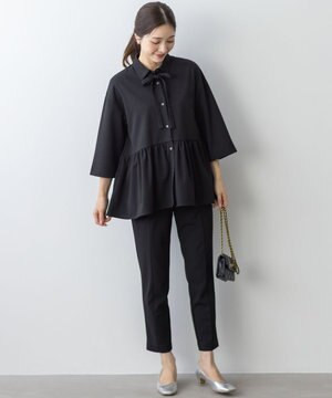  【ご好評につき追加生産！】ジョーゼットジャージースタイルアップ パンツ