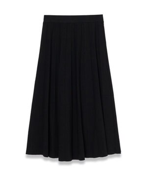  【洗える】シルクストレッチ プリッセ　スカート