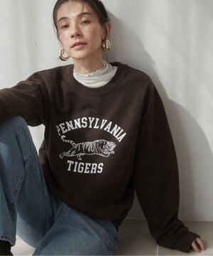  【ANGIE VINTAGE】カレッジロゴプリントスウェット