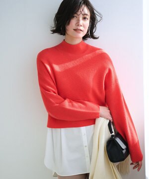 【洗える】レイヤードコンビ ニット