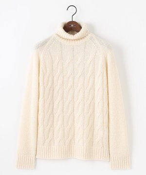  【インポート素材/ソフトな肌触り/軽量】MOUSSE タートルネックニット