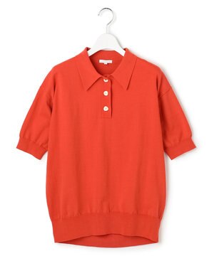  【R(アール)】アイスニット 襟付きデザイン トップス