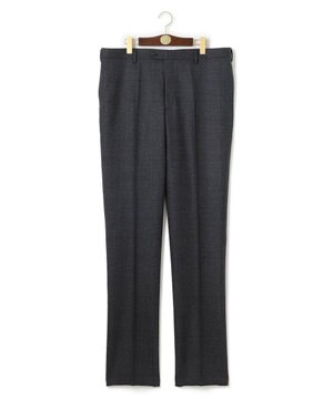  【KING SIZE】【ウォッシャブル可】トリートメントウール ストレッチグレナカートチェック スラックス