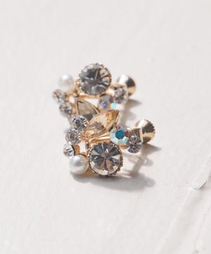  【美人百花7月号掲載】ドロップストーン イヤリング