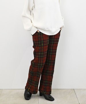  creperie LONG PANTS -TARTAN CHECK  クレプリ タータンチェック ロングパンツ
