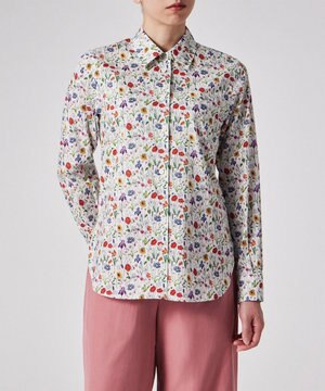  リバティプリント 長袖シャツ