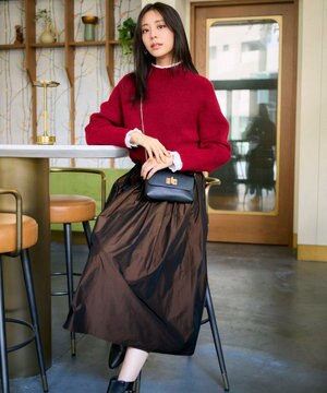  グロッシータフタ スカート