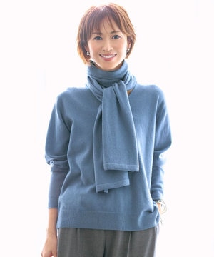 【SHIHOさん着用】ウールハイゲージVネック ニット