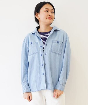  USN chambrey shirts コットンシャンブレーシャツ