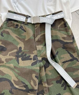  【ユニセックス着用ITEM】Dickies　ロゴプリントベルト