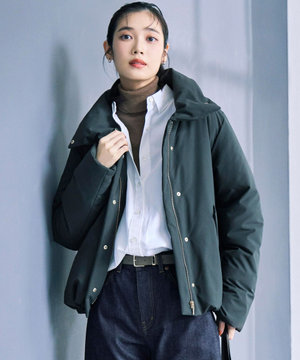 【一部店舗限定/滝沢眞規子さん着用/撥水加工】ミリタリー Aライン ダウンコート