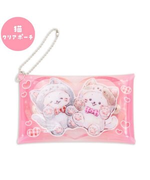  しろたん クリアポーチ 《猫》 単品