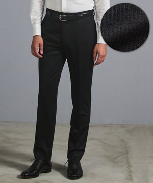  セットアップ対応【洗える/ストレッチ/シワになりにくい】ウォッシャブルジャージー セットアップパンツ_柄（25年モデル）