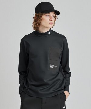  【MEN】裏フリースモックネックT