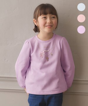  【らくっトレーナー】裏毛 ネックレス トレーナー