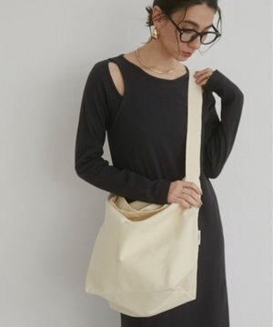  【ANGIE VINTAGE】アジャスターベルト付き キャンバスショルダーバッグ