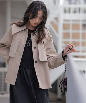 【WEB限定】ビッグカラーライト トレンチコート