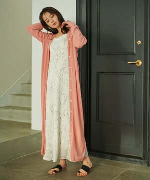 【新色登場！】ストレッチリブロングカーディガン