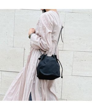 perche パラフィン防水キャンバスドロストショルダーバッグ