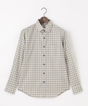 【綿100％】ファインカウントシャンブレーチェックシャツ