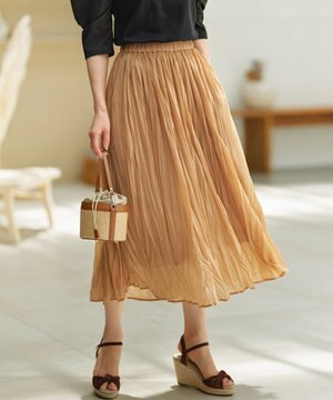 【WEB限定】エスパンディシアープリーツスカート