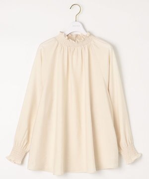 【洗える】 スモッキング ブラウス