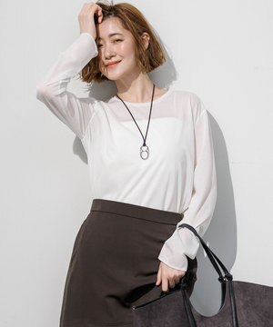  【先行予約】シアー ロングスリーブ Tシャツ