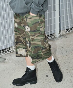  スーパーバギーカモフラカーゴショーツ