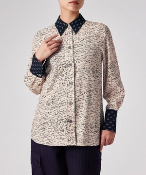  Slide Notes ブロッキング シャツ